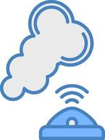 Smoke Sensor Ultra Thin Mark vector