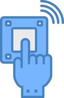 Emergency Button Intuitive UX Component vector