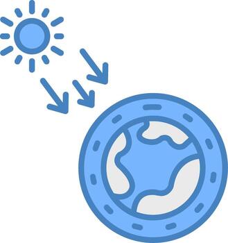 Ozone Layer Solid Badge Object vector