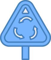 Roundabout Ultra Thin Mark vector