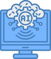 AI Seamless Interface Block vector