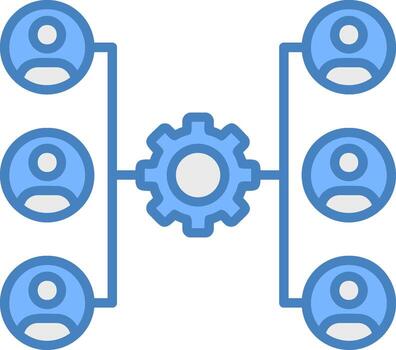 Organization Structure Soft Tone Object vector