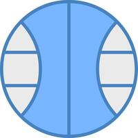 Basketball Sharp Outline Badge vector