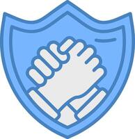 Shield Bright Color Symbol vector