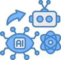 Virtual Reality Intuitive UX Component vector