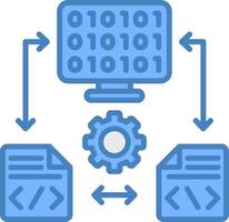 Coding Iconic Grid Pattern vector