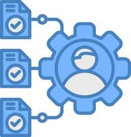 Data Management Responsive Web Emblem vector