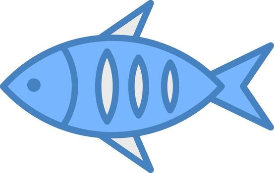 pescado claro línea modelo vector