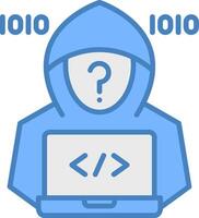 Hacker Geometric Icon Piece vector
