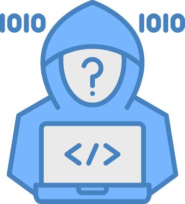 Hacker Geometric Icon Piece