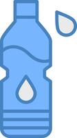 Water Bottle Smooth Web Graphic vector