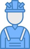 Worker Simple Visual Module vector