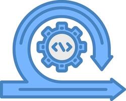 Agile Advanced Line Graphic vector