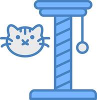 Cat Toy Minimal Grid Form vector