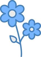 Flower Futuristic UI Element vector
