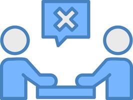 Meeting Cancel Bright Tone Sketch vector