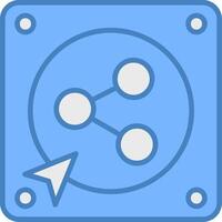 Share Sleek Visual Element vector