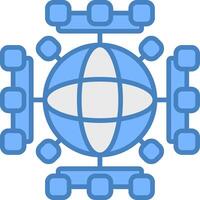 Global Network Sleek Web Pattern vector