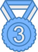 3rd Prize Bright Color Symbol vector