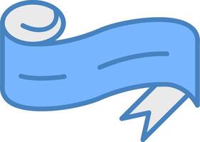 Folded Ribbon Fresh Icon Module vector