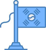 South Korea Flag User Interface Mark vector
