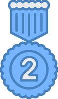 2nd Prize Bright Web Symbol vector