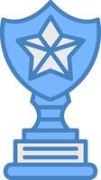 Trophy Star Elegant App Emblem vector
