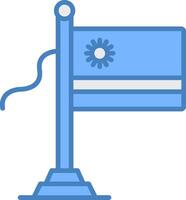 Rwanda Flag Clear UX Symbol vector