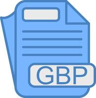 GBP Minimal Grid Form vector