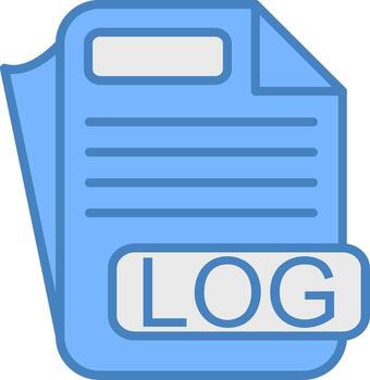 LOG Highlighted Badge Graphic vector