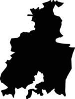 Tepecoacuilco de Trujano Mexico silhouette map vector