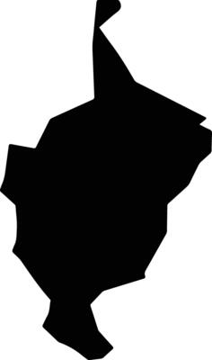 Tepetlixpa Mexico silhouette map