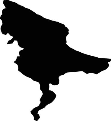 Terme Turkey silhouette map