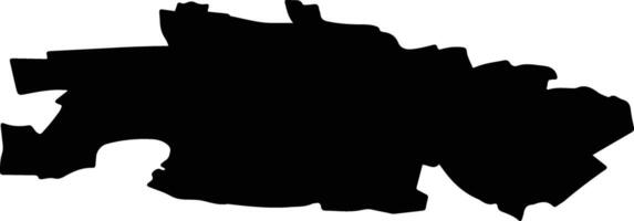 Ternovsky District Russia silhouette map vector