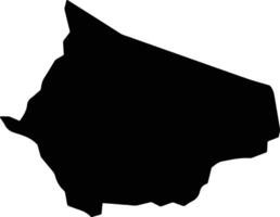 Terra Nova do Norte Brazil silhouette map vector