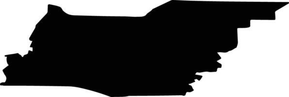 Tevrizsky District Russia silhouette map vector