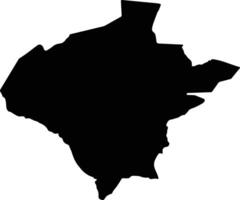Texiguat Honduras silhouette map vector