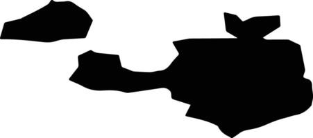 Thierstein Switzerland silhouette map vector