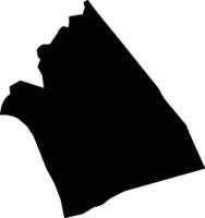 Thi xa Hong Ngu Vietnam silhouette map vector