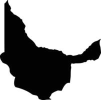 Thpong Cambodia silhouette map vector