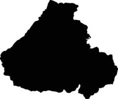 Thung Chang Thailand silhouette map vector