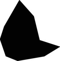 Tianzhenxian China silhouette map vector