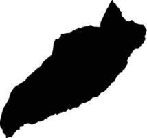 Tibacuy Colombia silhouette map vector