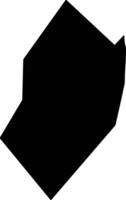 Tibiri Niger silhouette map vector