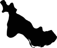 Tien Lang Vietnam silhouette map vector