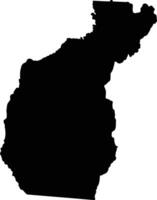 Tierralta Colombia silhouette map vector