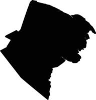 Tigre Argentina silhouette map vector