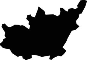 Tilapa Mexico silhouette map vector