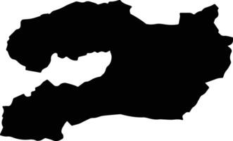 TILISCA Romania silhouette map vector