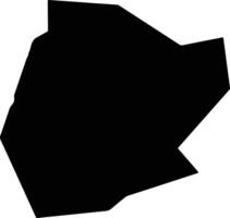 Tillia Niger silhouette map vector